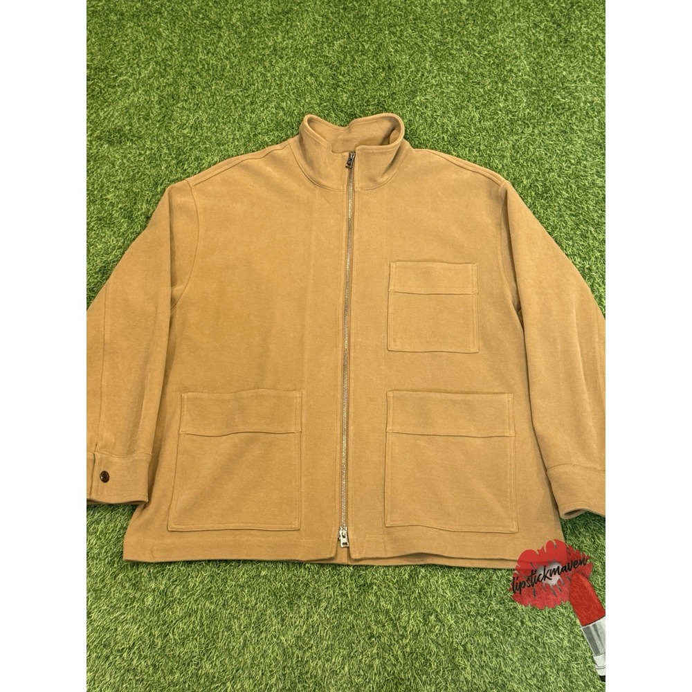 Banana Republic Chore Jacket Mens XL Tan‎ Full Zip 502730-00 Preppy